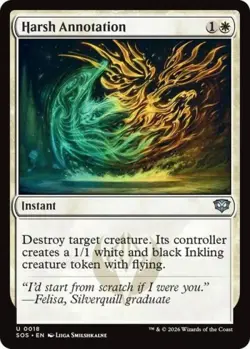 Harsh Annotation -Foil Near Mint MTG Secrets of Strixhaven - Image 1