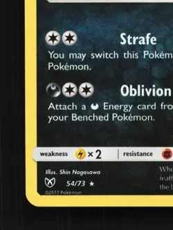 Yveltal 54/73 LP Shining Legends English Pokemon Card TCG - Image 2