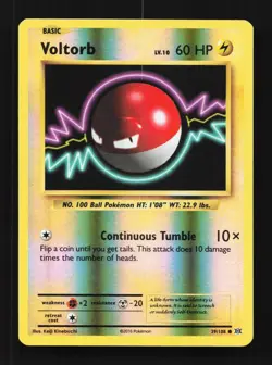 Voltorb Reverse 39/108 Evolutions English Pokemon Card TCG - Image 1