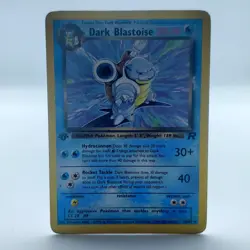 Pokemon TCG Karte Dark Blastoise 20/82 ENG 1. Edition Non Holo Rare Team Rocket - Image 1