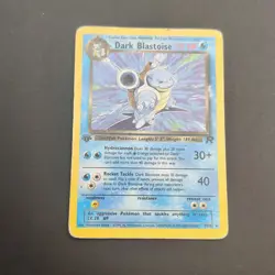 Pokemon TCG Karte Dark Blastoise 20/82 ENG 1. Edition Non Holo Rare Team Rocket - Image 2