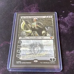 Magic: The Gathering Ral Zarek Guest Lecturer Planeswalker Card in Hard Cas - Image 1
