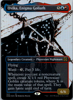 Ovika, Enigma Goliath (Showcase) Phyrexia: All Will Be One NM Foil - Image 1