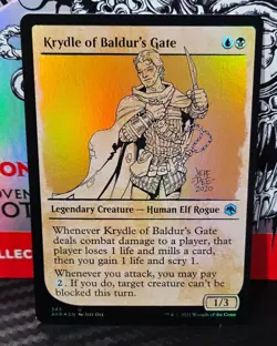 magic the gathering - Foil! - Krydle of Baldur's Gate - Legendary Creature - Image 1