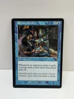 MTG Magic The Gathering RHYSTIC STUDY PROPHECY VINTAGE 45/143 RARE - Image 2