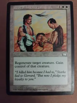 Debt of Loyalty - MTG - Weatherlight Rare - LP - Reserved List - Image 1