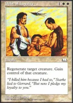 Debt of Loyalty Light Play, English Magic the Gathering MTG Weatherlight - Image 1