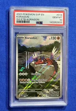 2023 Pokemon SVP EN Koraidon SVI ETB-Koraidon #014 PSA 10 - Image 1