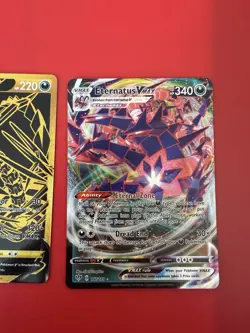 Pokemon TCG Eternatus V SV121/SV122 Shining Fates Gold Secret Rare Holo - Image 3