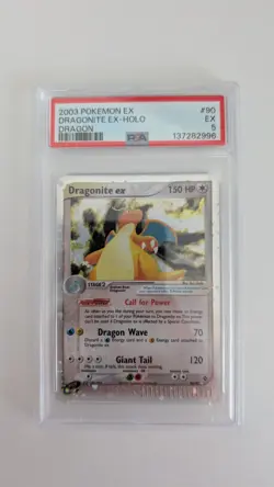 Pokemon Dragonite EX Holo 2003 90/97 PSA 5 - Image 1