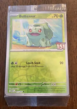 Bulbasaur Pokemon TCG Scarlet & Violet 151 Best Buy Stamped Promo Sealed 001/165 - Image 2
