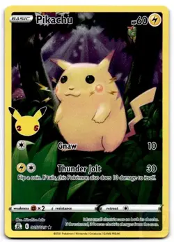Pikachu 005/025 Holo Rare Celebrations Pokemon Holo Near Mint - Image 1