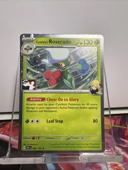 Cynthia's Roserade 008/182 Pokemon Play Stamp Prize Pack Series Cosmos Holo - NM - Image 1
