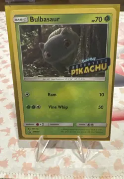 Bulbasaur SM198 Stamped Detective Pikachu SM Promo Holofoil Pokemon TCG - Image 1