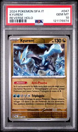 2024 POKEMON SFA ITALIAN IT 1/1 SHROUDED FABLE #047 Kyurem REV HOLO PSA 10 Pop 1 - Image 1