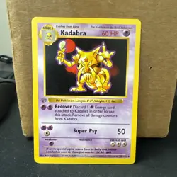 Pokemon TCG Kadabra 1st Edition base set 32/102 LP/NM ships fast - Image 1