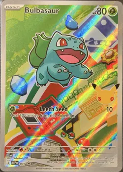 Kanto Region Pokemon TCG First Partner Illustration Bulbasaur Charmander English - Image 4