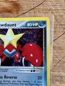 2004 POKEMON EX TEAM MAGMA VS TEAM AQUA #2 TEAM AQUA'S CRAWDAUNT HOLO CARD - Image 3
