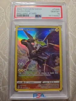Zekrom TG05/TG30 SWSH09: Pokemon Brilliant Stars Trainer Gallery Holo - PSA 10 - Image 1