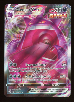 2021 Pokemon TCG Gengar VMax Single Strike 157/264 HOLO - Image 1