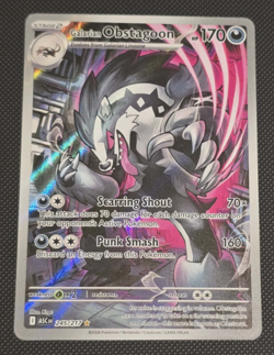 Pokemon Galarian Obstagoon IR 245/217 Me: Ascended Heroes NM - Image 1