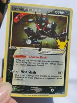 Pokemon, Greninja Black Star Holo Promo SWSH144 - CELEBRATIONS -LP - Image 1