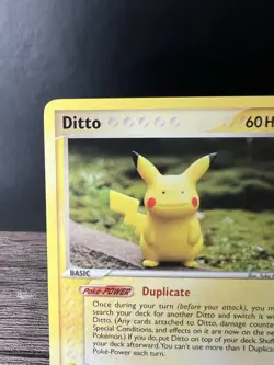 2005 Pokemon Ditto (Pikachu) 63/113 Ex Delta Species Non-Holo Regular - Image 2