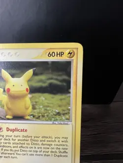 2005 Pokemon Ditto (Pikachu) 63/113 Ex Delta Species Non-Holo Regular - Image 3