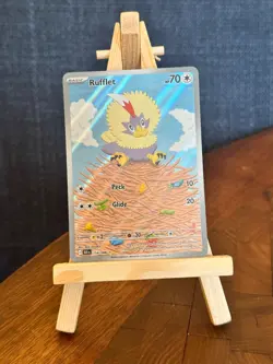 Pokemon Rufflet 154/086 Illustration Rare SV: Black Bolt NM/M+ - Image 1