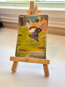 Pokemon Drilbur 124/086 Illustration Rare SV: Black Bolt Full Art NM/M+ - Image 1