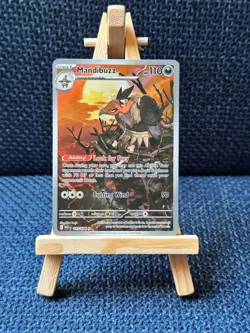 Pokemon Mandibuzz 145/086 Illustration Rare SV: White Flare Full Art NM+ - Image 1