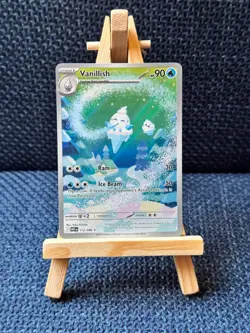 Pokemon Vanillish 112/086 Illustration Rare Sv: White Flare Full Art NM+ - Image 1