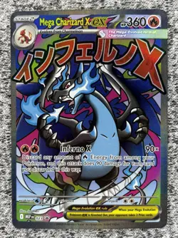 Mega Charizard X ex MEP 023 Black Star Promo Pokemon TCG Mega Evolution Promo NM - Image 1