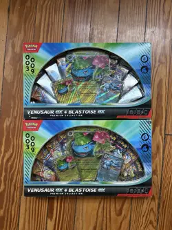 2x NEW SEALED Pokemon TCG Venusaur ex Blastoise ex Premium Collection Boxes - Image 1