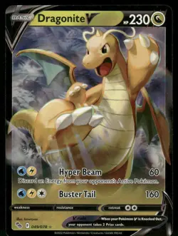 Dragonite V 049/078 Ultra Rare Holo NM Pokemon Pokemon GO - Image 1