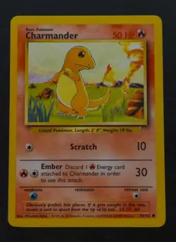 Pokemon vintage Charmander 46/102 Base set wizards - Image 1