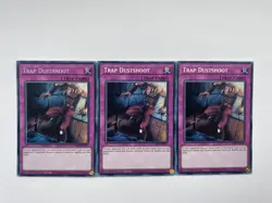 3x RA05-EN077 Trap Dustshoot Secret Rare 1st Ed YuGiOh - Image 1