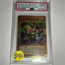 Winged Dragon of Ra MB01-JPS03 Japanese Millenium Pharoh Gold Rare PSA 10!! - Image 1