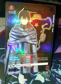 Union Arena! Black Clover! Nacht Faust BCV-1-079 SR* - 1-Star Alt NM - English - Image 1
