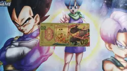 Billet gold dore One Piece Roronoa Zoro card carte Banknote Goodies Ticket 2 - Image 1