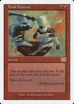 Final Fortune 6th Edition MTG Card Magic: The Gathering 175/350 - Image 1