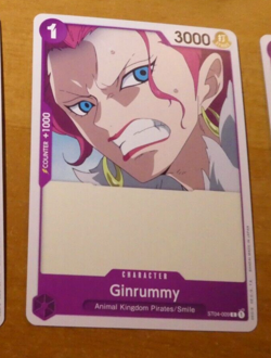 ONE PIECE PROMO ENGLISH CARD GAME CARTE ST GINRUMMY ST04-009 TCG NEUF - Image 1