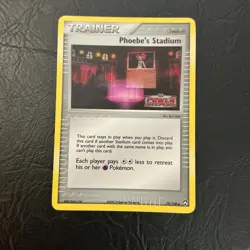 Phoebe's Stadium 79/108 Stamped Reverse Holo EX Power Keepers Pokemon Card PL/HP - Image 1
