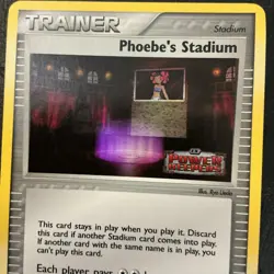 Phoebe's Stadium 79/108 Stamped Reverse Holo EX Power Keepers Pokemon Card PL/HP - Image 4
