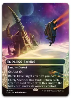 Endless Sands (0105) (Borderless) (Galaxy Foil) #105 NM Edge of Eternities - Image 1