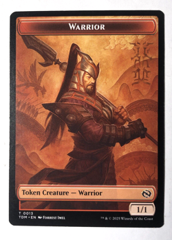 Goblin (0012) / Warrior (0013) Double-Sided Token Tarkir: Dragonstorm MTG NM - Image 1