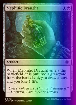 MTG Mephitic Draught (112/535) The Lost Caverns of Ixalan LP FOIL - Image 1
