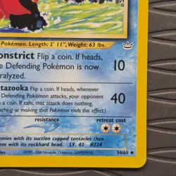 Octillery 34/64 Neo Revelation Unlimited Pokemon Card - Image 4