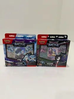 Pokemon TCG Rival Battle Deck Marnie + Steven Set of 2 SEALED NEW - Image 1