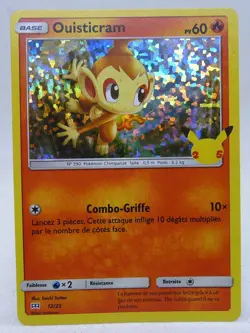 Carte Pokemon 12/25 Ouisticram HOLO holo MACDO 25 ANS MCDONALD'S 2021 FRANCE - Image 1